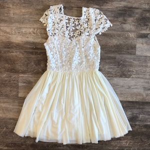 Xenia Boutique White Lace Dress